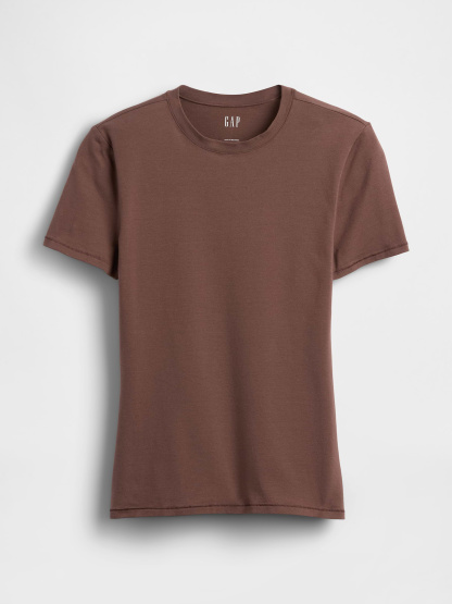 CloseKnit Jersey T-Shirt - Amberwood brown