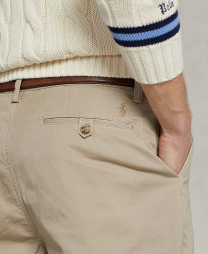 Polo Ralph Lauren Men's Stretch Classic-Fit Chino Shorts, 9" inseam - Khaki Tan