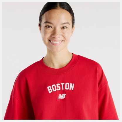 New Balance Boston City Waist Length T-Shirt, WT61W25ATRE