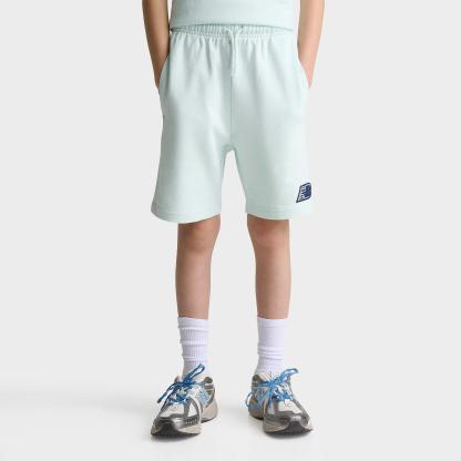 Big Kids' New Balance French Terry Shorts - Glint Blue - view 3