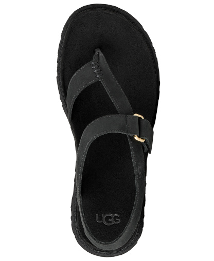 UGG® Women's GoldenGaze Open Toe Flat Sandals - Black