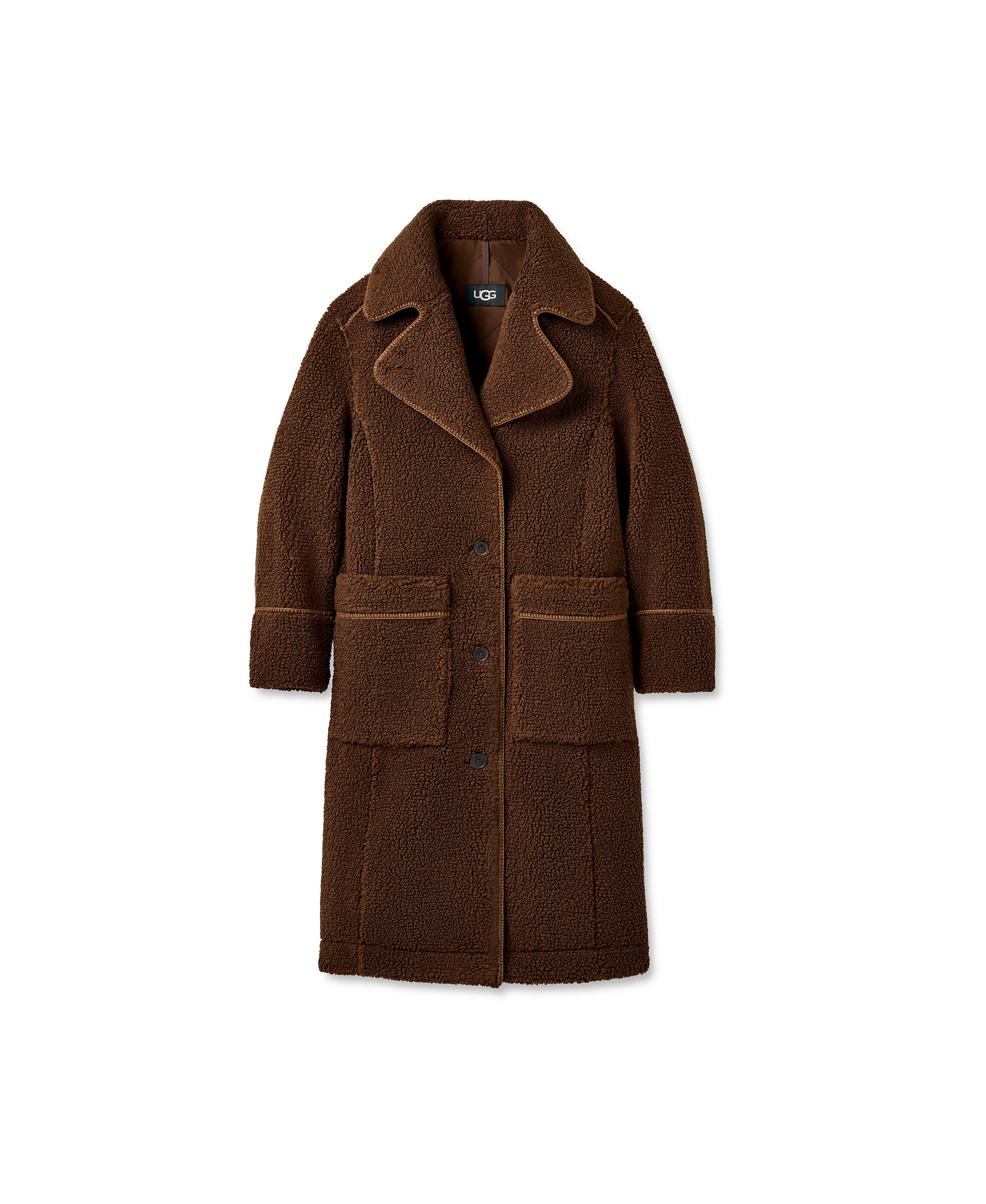 UGG Women's Sema Fluff Coat - Deep Nutmeg