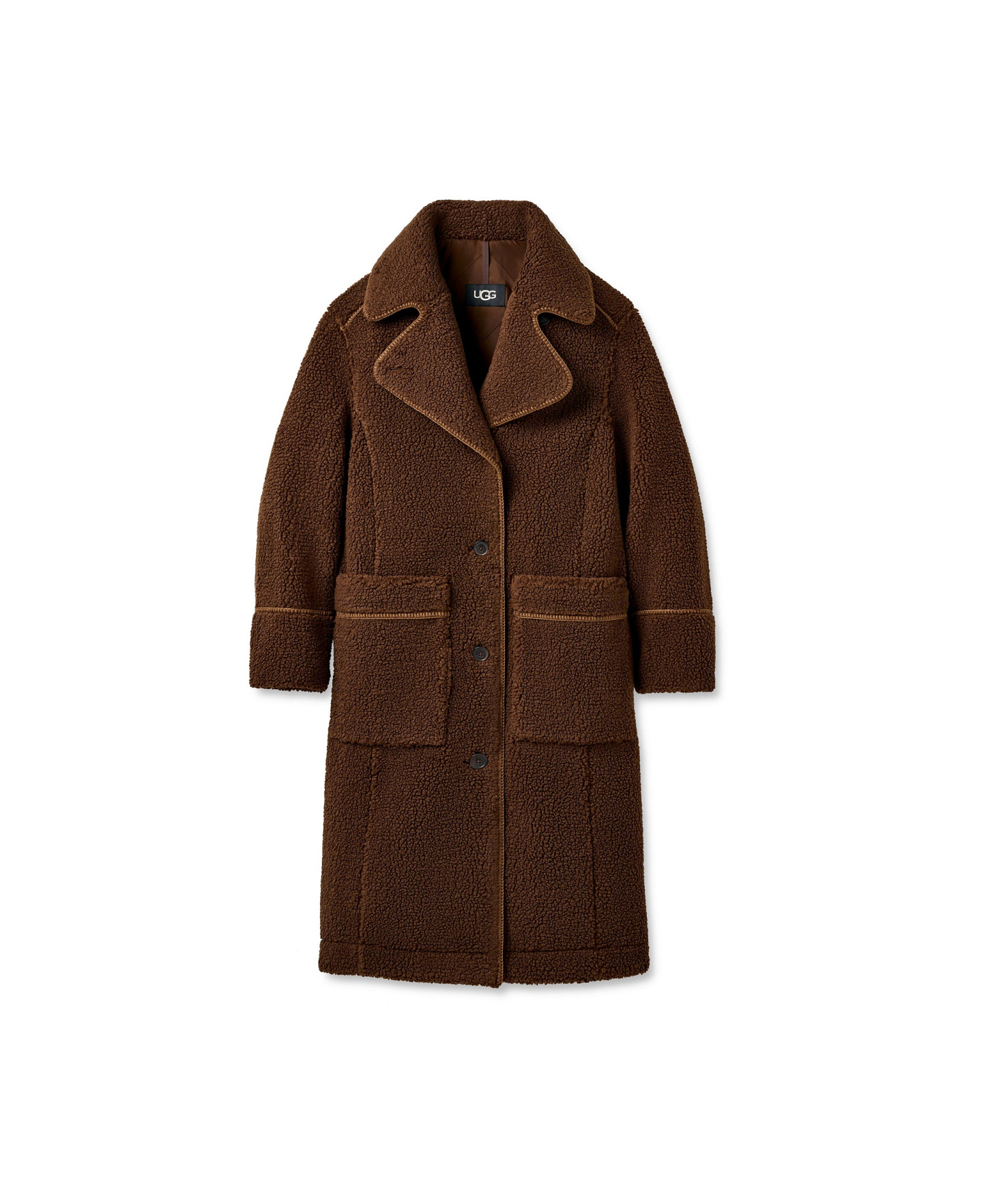 UGG Women's Sema Fluff Coat - Deep Nutmeg