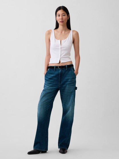 '90s Loose Carpenter Jeans - Dark MEDIUM WASH