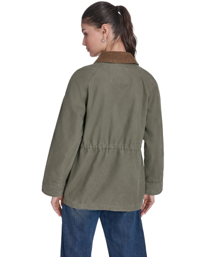 Levi's Women's Cinch Waist Cotton Barn Jacket - Olive