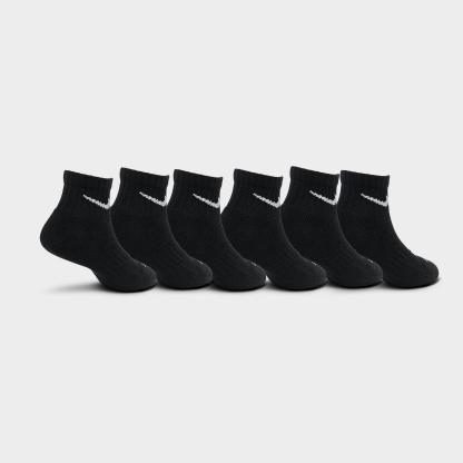 Little Kids' Nithtke Dri-FIT Ankle Socks (6-Pack) - Black