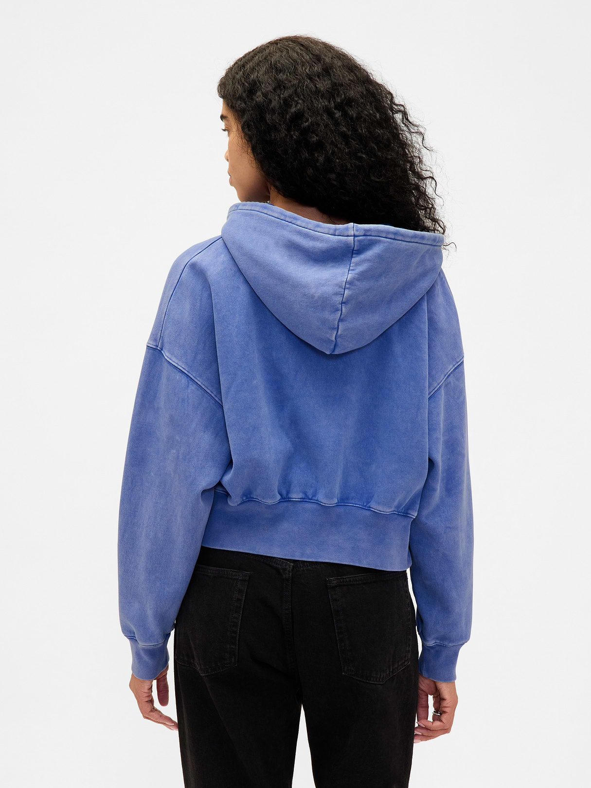 VintageSoft Wedge Zip Hoodie - Mosaic blue