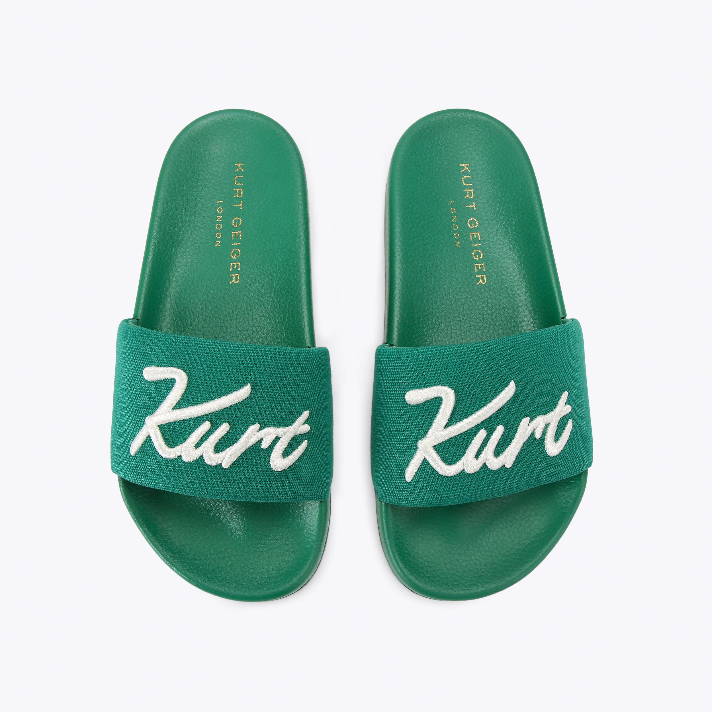Kurt Geiger London Kurt's Cabana Kurt Meena Slide - Green - view 3