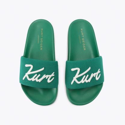 Kurt Geiger London Kurt's Cabana Kurt Meena Slide - Green - view 3