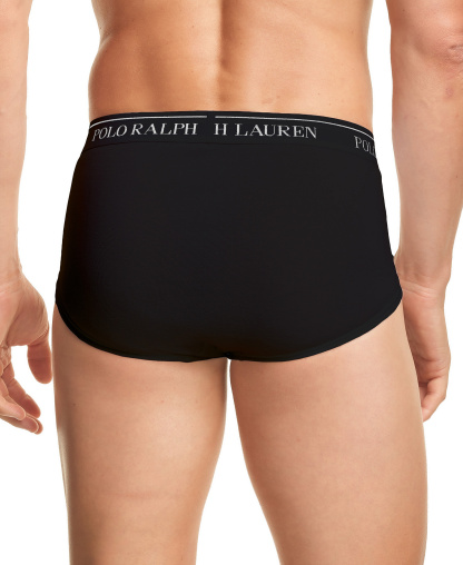 Polo Ralph Lauren Men's 4-Pack Classic-Fit Mid-Rise Briefs - Polo Black
