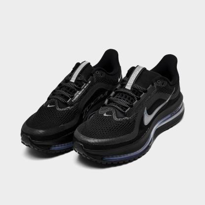 Women's Nike Pegasus Premium Running Shoes - Black/Metallic Silver/Black