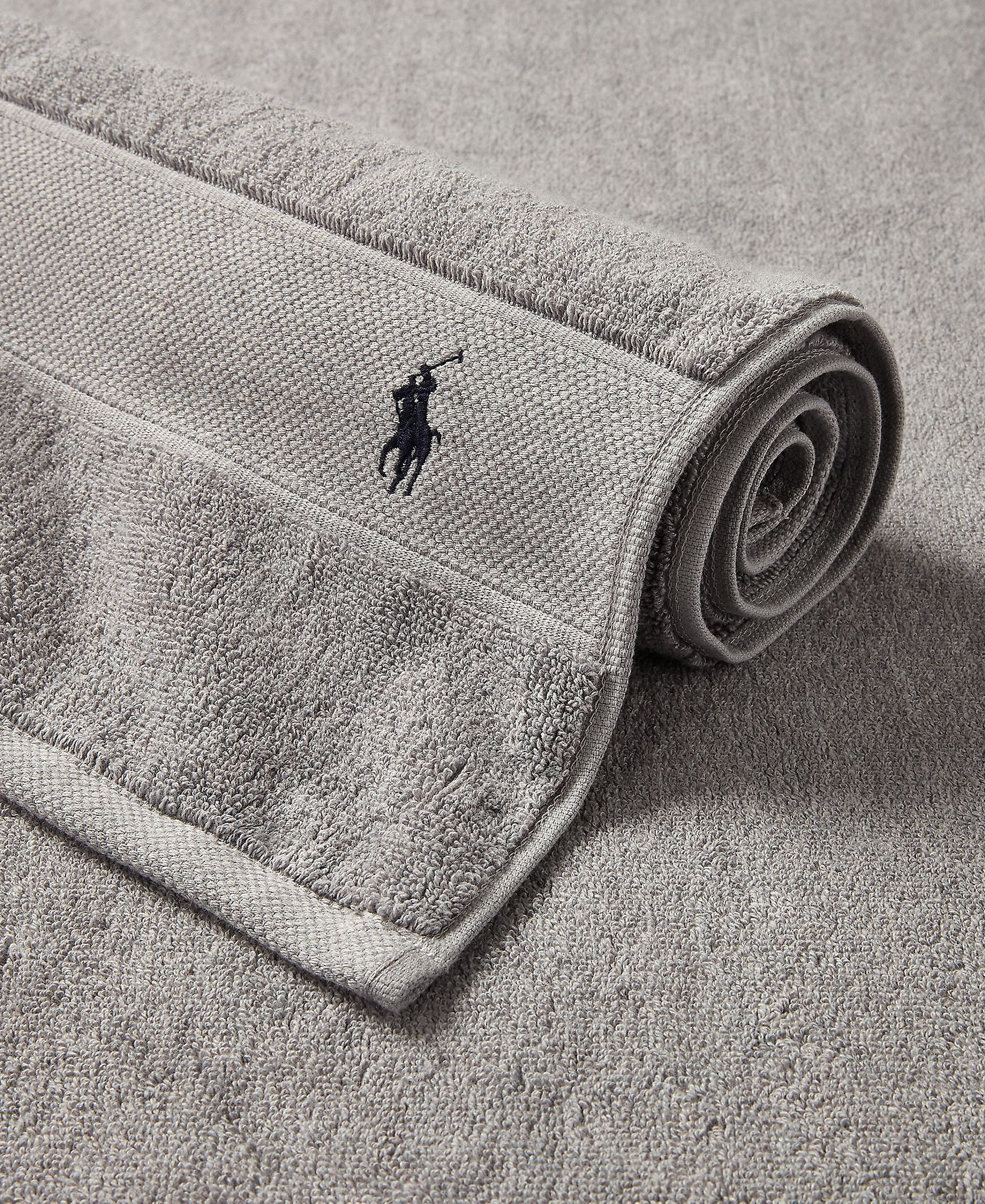 Polo Ralph Lauren Polo Player Cotton Bath Towel, 58" x 30" - Andover Heather