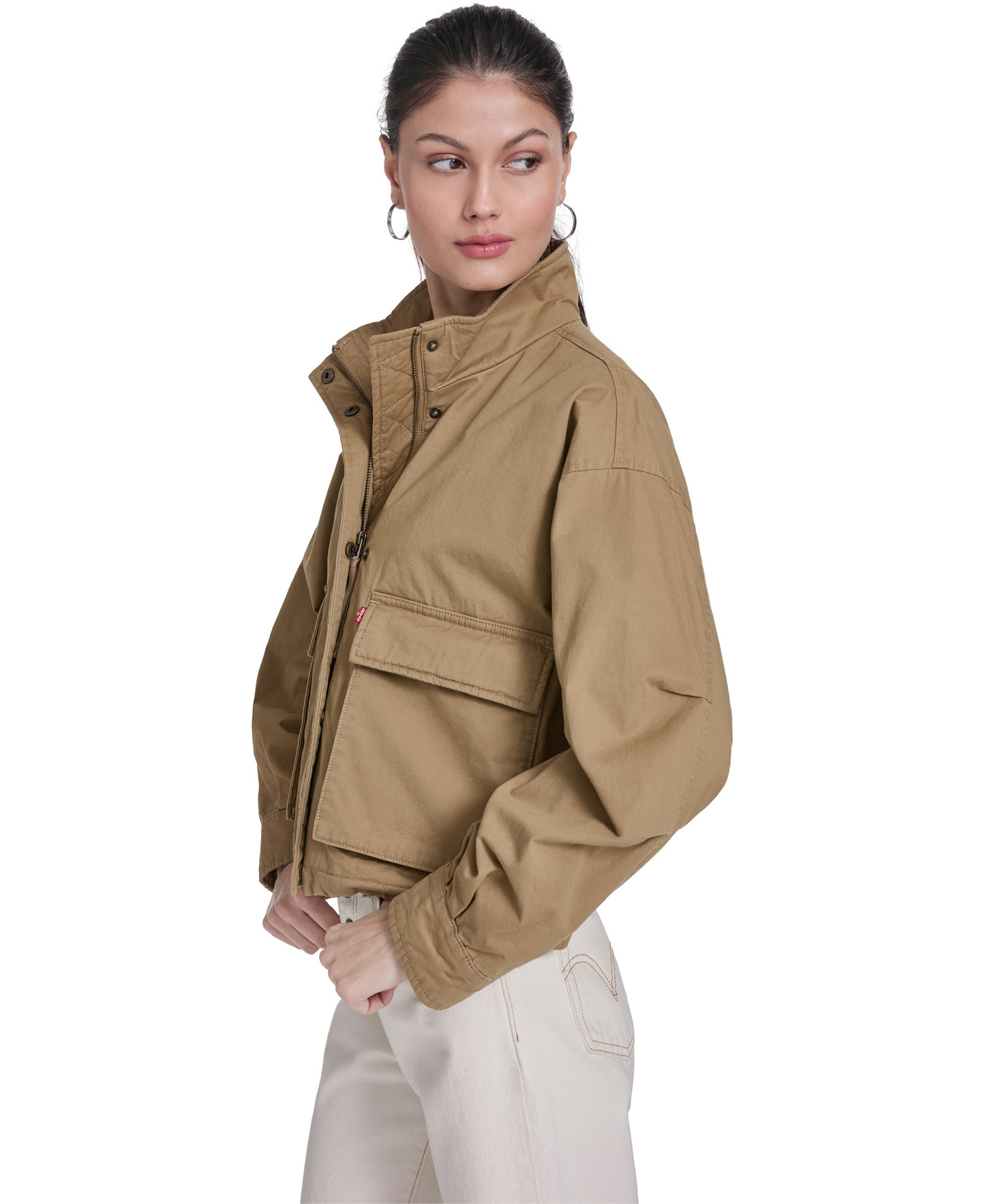 Levi's Women's Cropped Surplus Jacket - Camel