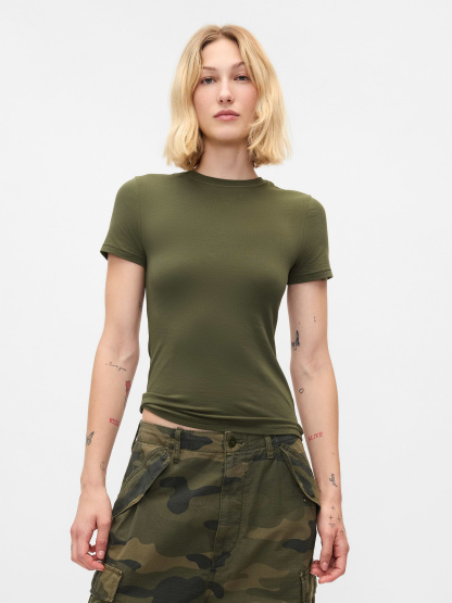 CloseKnit Jersey T-Shirt - olive green