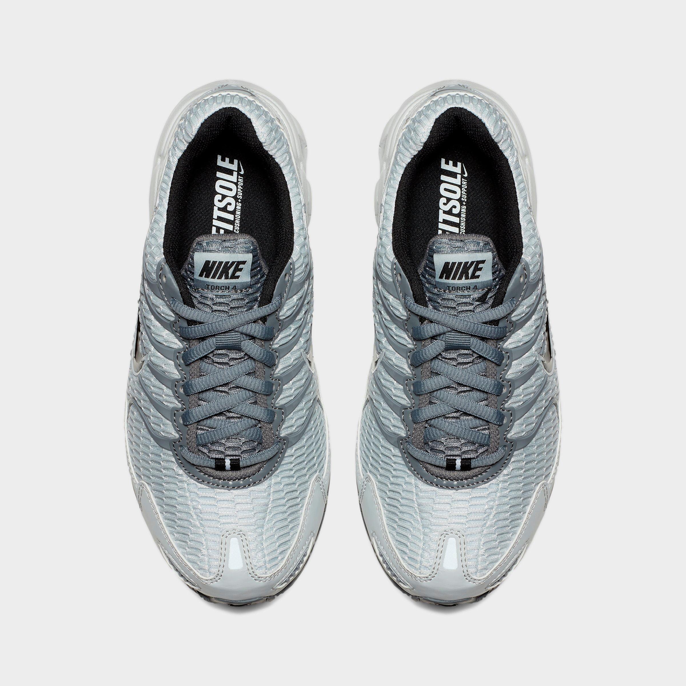 Women's Nithtke Air Max Torch 4 Casual Shoes - Pure Platinum/Cool Grey/Wolf Grey/Black - Top view