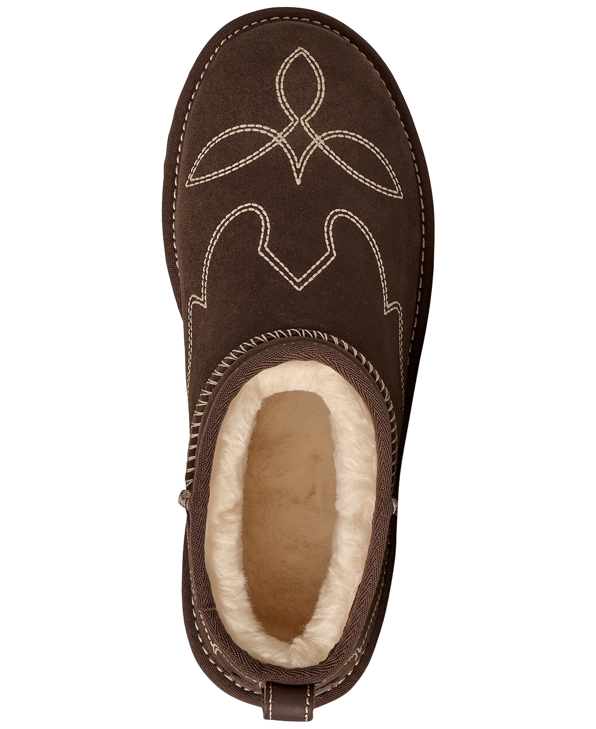 UGG® Women's Classic Ultra Mini Western Slip-On Booties - Burnt Cedar