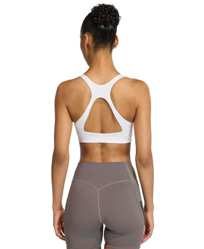 adidas Women's Workout Square Neck Support Bra - White