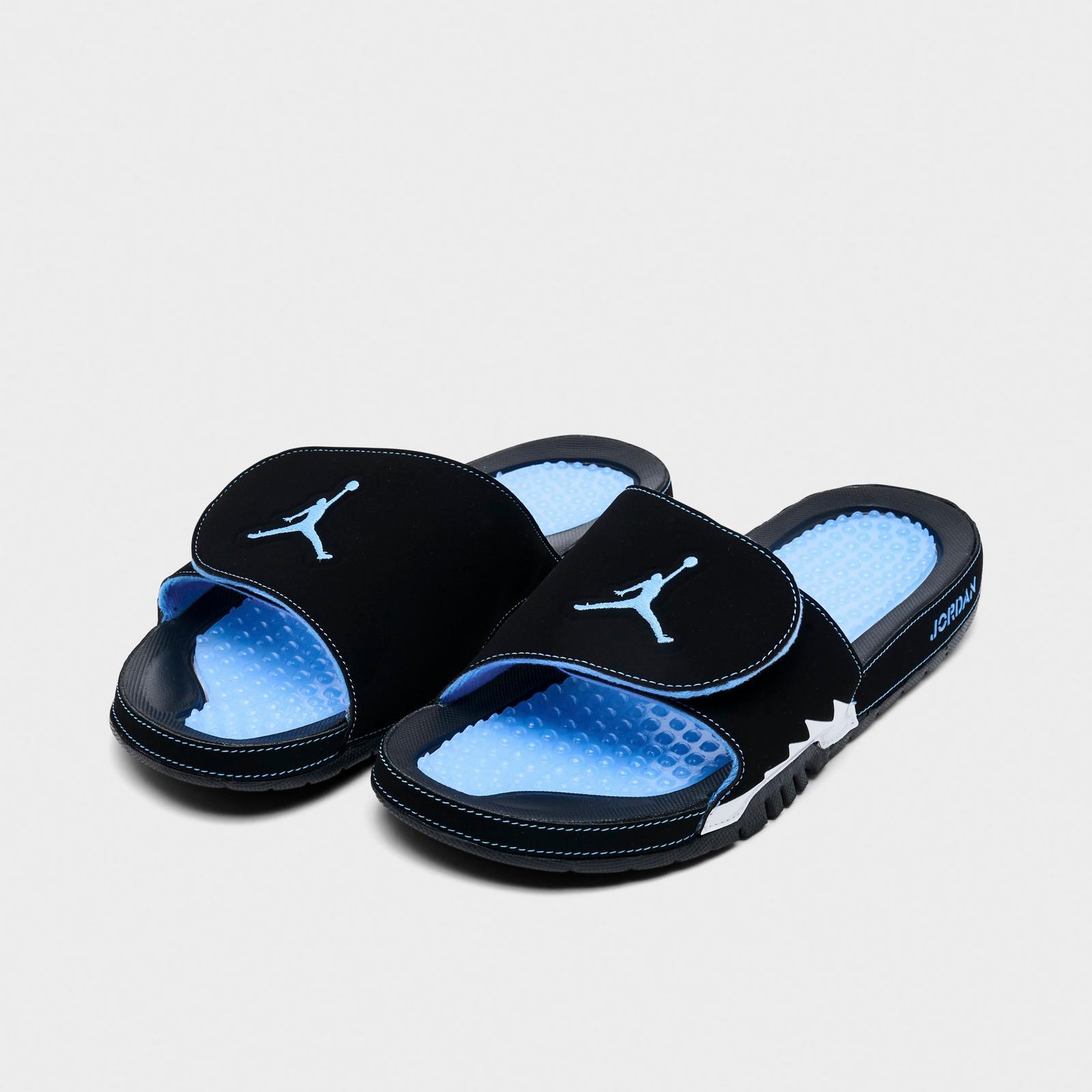Men's Jordan Hydro V Retro Slide Sandals - Black/White/University Blue - view 2