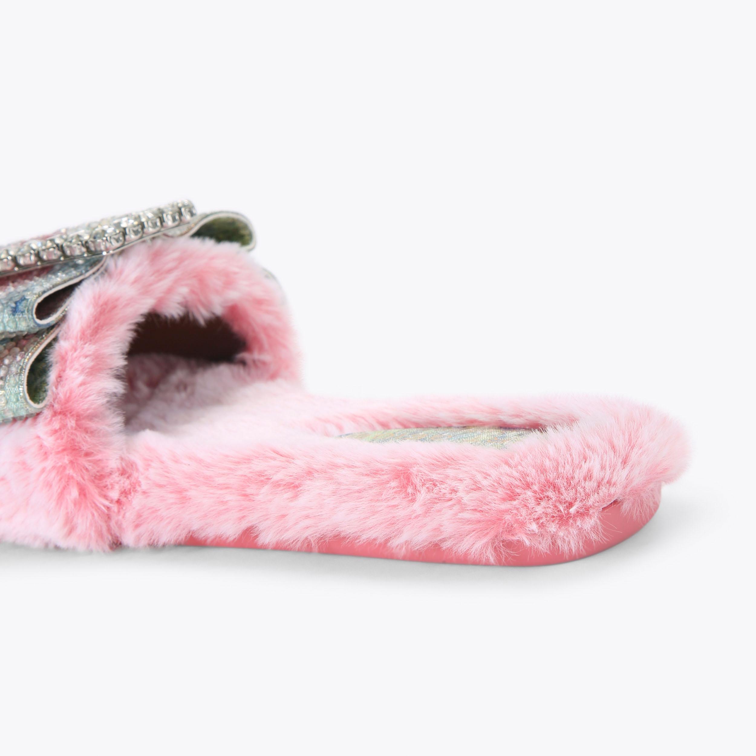 Kurt Geiger London Cosy Bow Slide - Pink - view 4