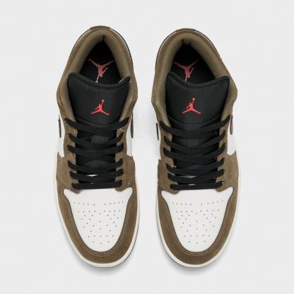 Men's Air Jordan Retro 1 Low Casual Shoes - Palomino/Phantom/Sail/Black - view 5