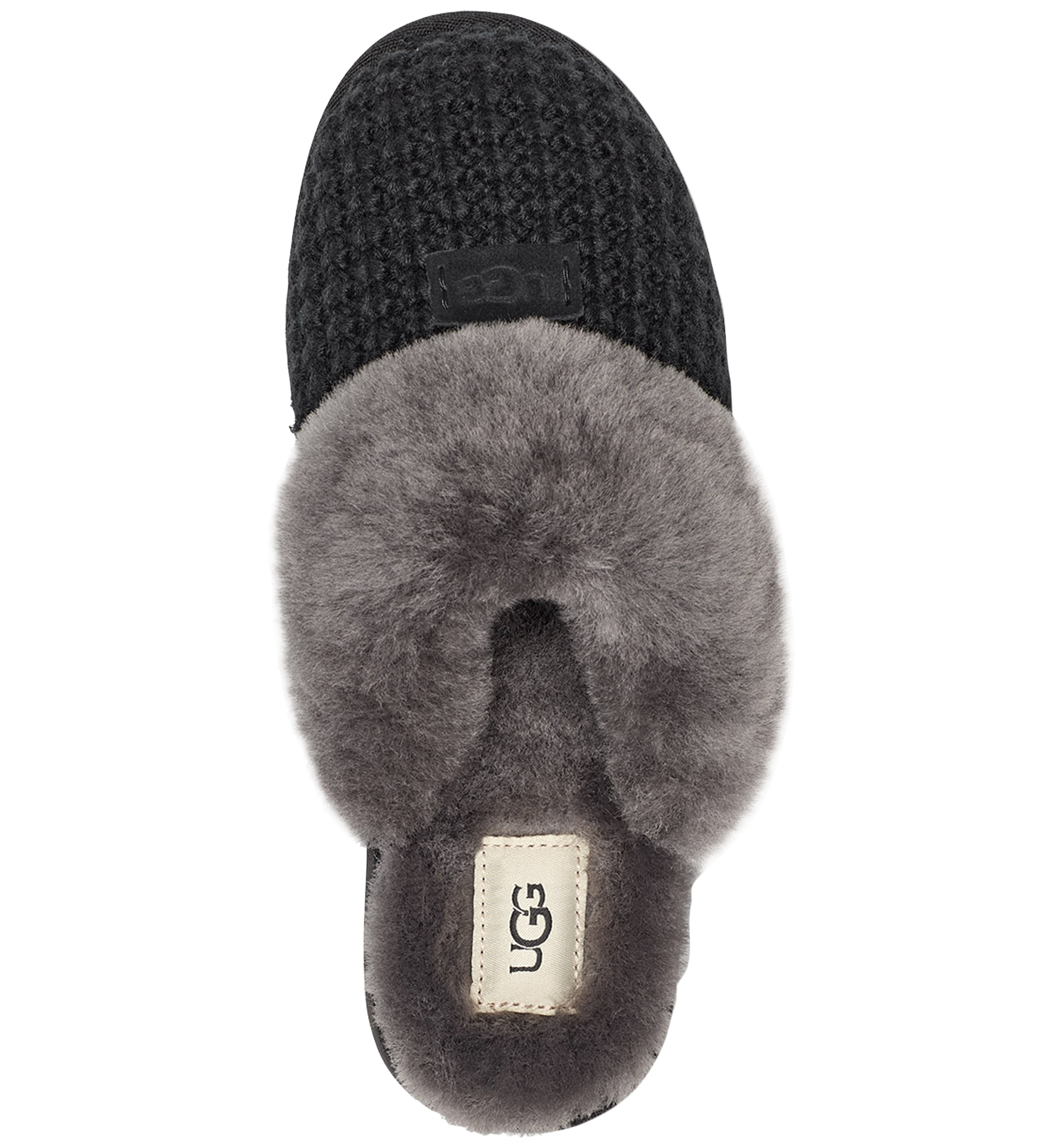 UGG® Women's Cozy Faux-Shearling Round Toe Slippers - Black