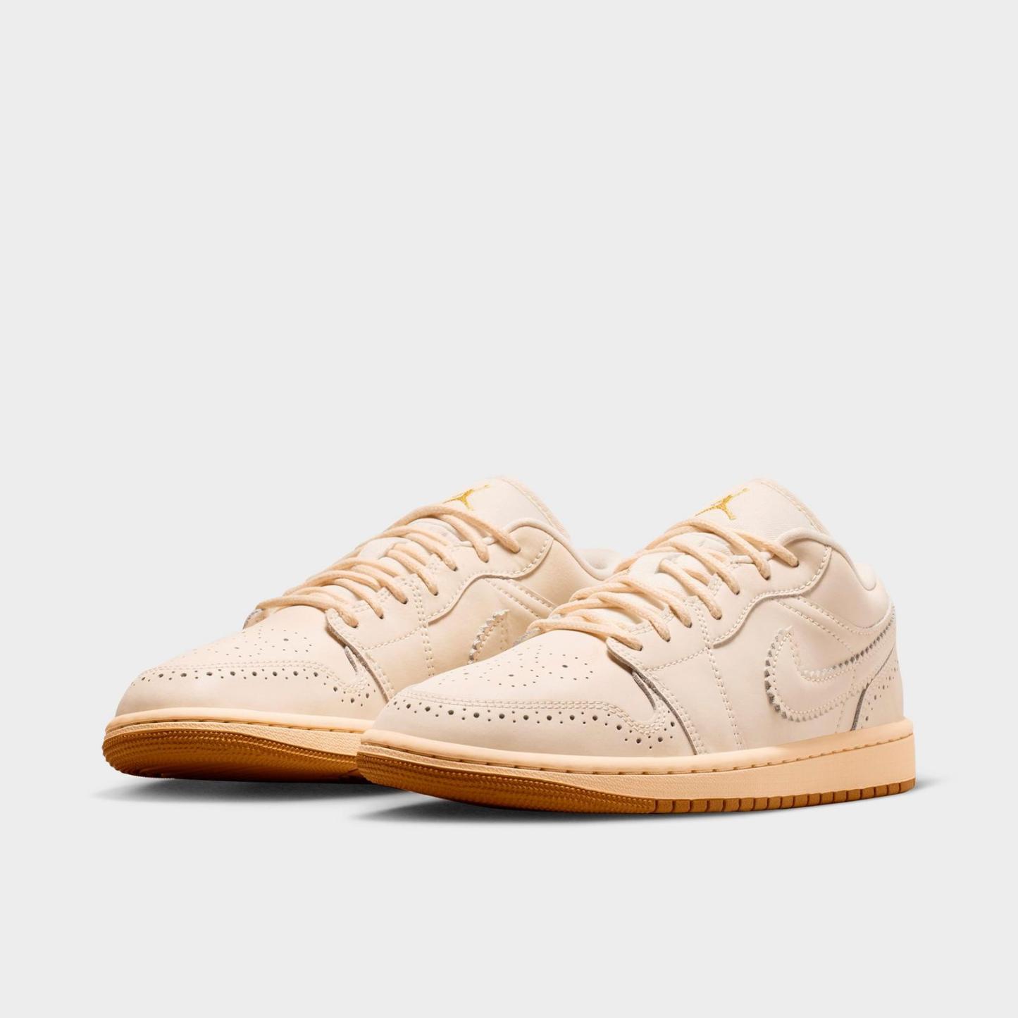 Women's Air Jordan 1 Low SE Casual Shoes - Chalk/Metallic Gold/Pearl White/Chalk - view 2