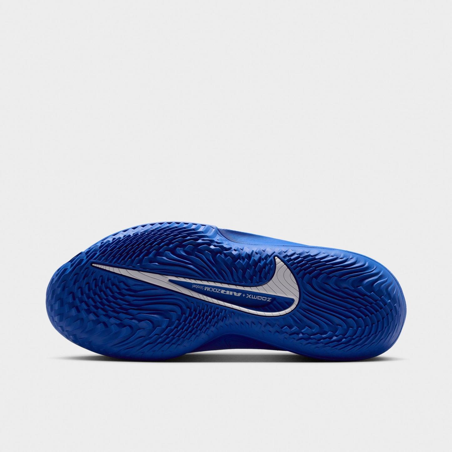 Men's Nithtke G.T. Cut 4 Basketball Shoes - White/Game Royal/Metallic Silver - Bottom view