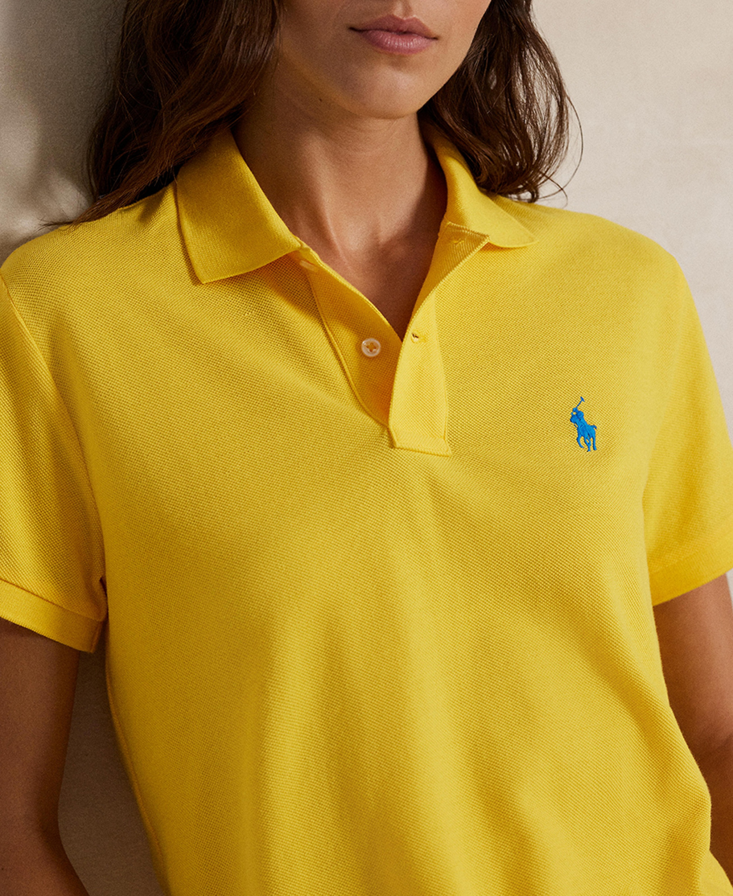 Polo Ralph Lauren Women's Classic-Fit Mesh Polo Shirt - Yellowfin