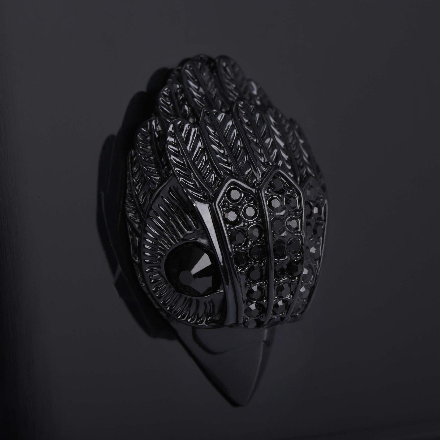 Kurt Geiger London Drench Party Eagle Clutch Bag - Black - view 5