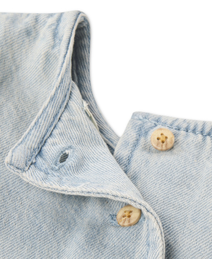 Levi's Girls' 2T-6X Yoke Short-Sleeve Top and Pants, 2-Piece Set - Bauhaus Blues