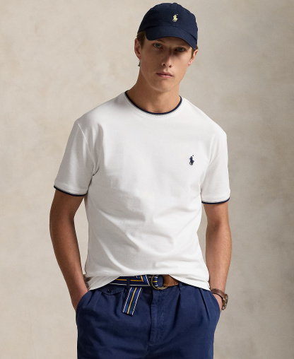 Polo Ralph Lauren Men's Classic-Fit Stretch Mesh T-Shirt - White