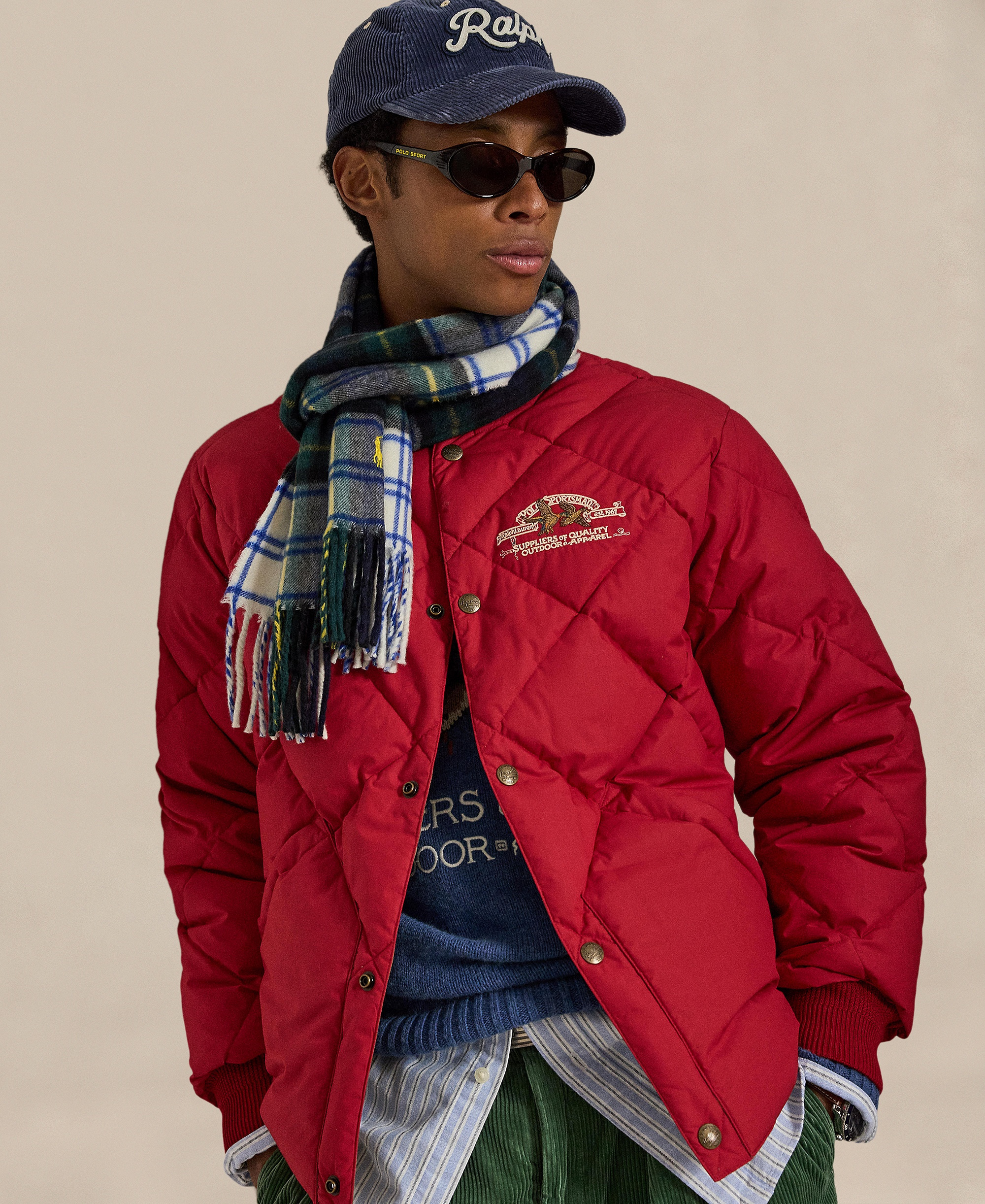 Polo Ralph Lauren Men's Quilted Polo Sportsman Jacket - Sweet Tomato