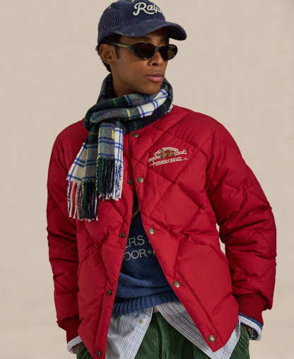 Polo Ralph Lauren Men's Quilted Polo Sportsman Jacket - Sweet Tomato