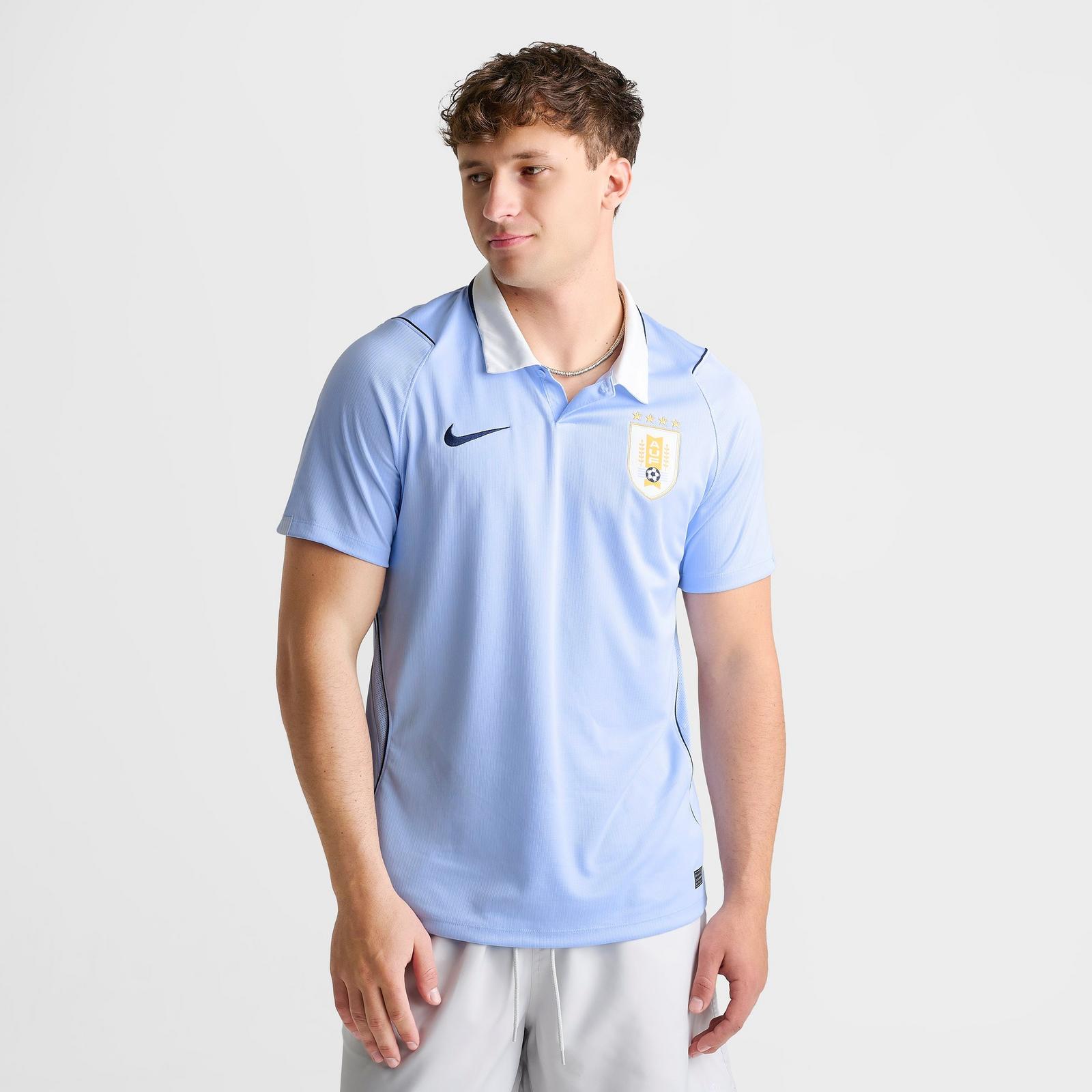 Men's Nike Uruguay 2026 Stadium Home Dri-FIT Replica Soccer Jersey - Royal Tint/Obsidian