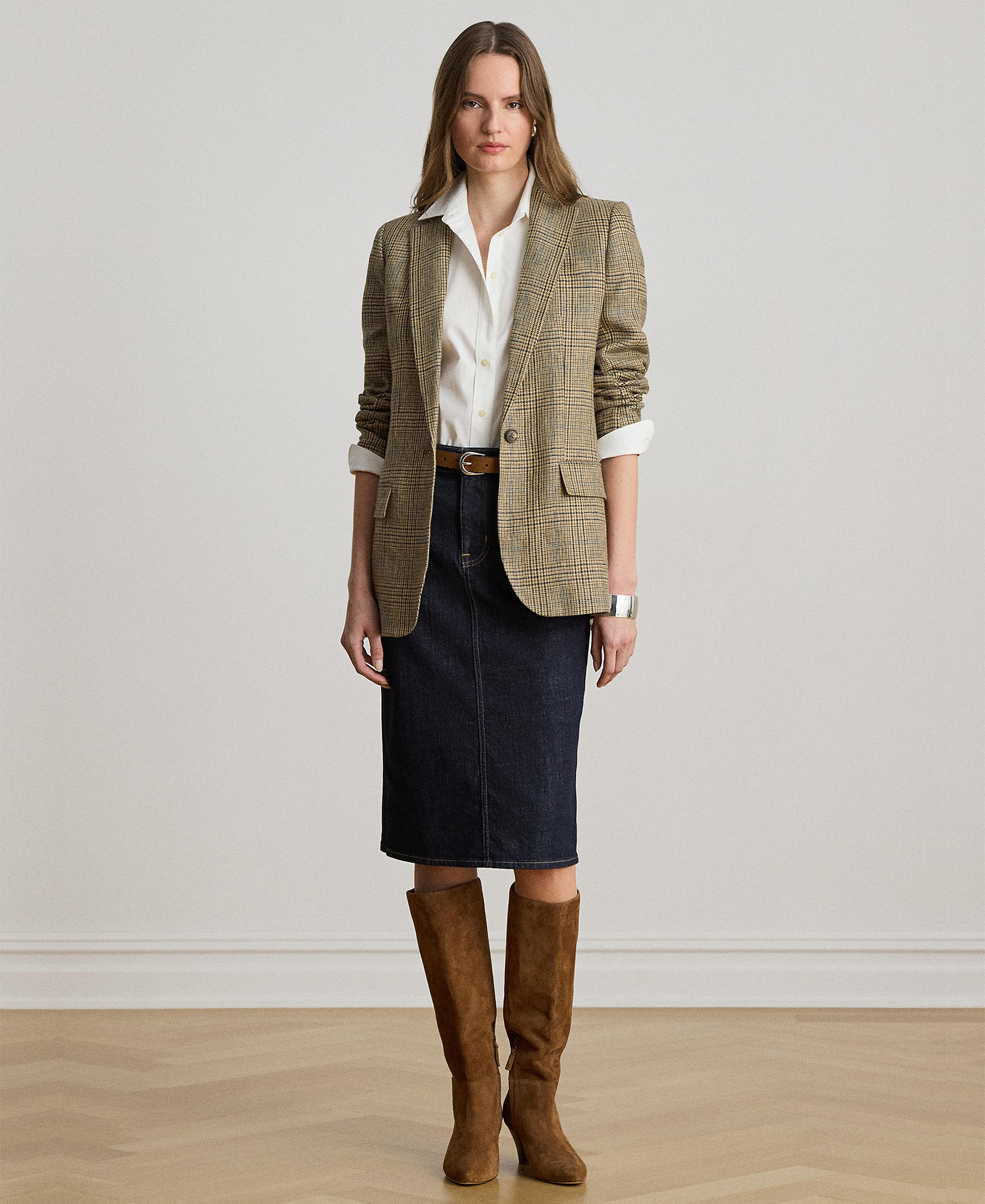 Lauren Ralph Lauren Denim Pencil Skirt - Rinse Wash