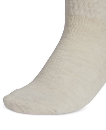 adidas Women's 6-Pk. Athletic Cushioned Crew Socks - ALUMINA BEIGE/WHITE/WONDER BEIGE