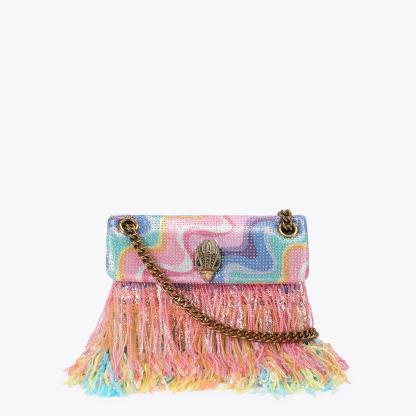 Kurt Geiger London Mini Kensington Fringe Bag - Multi Colored