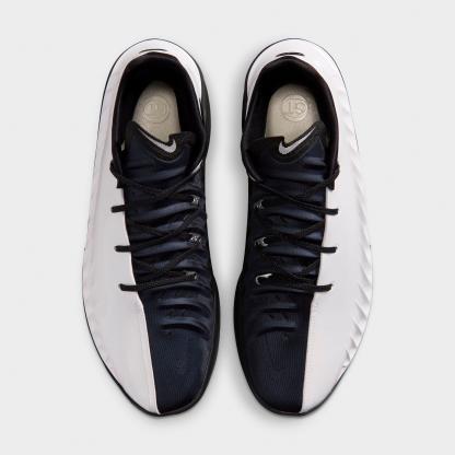 Men's Nithtke G.T. Cut 4 Basketball Shoes - White/Black/Metallic Silver - Top view