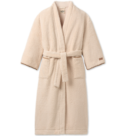 UGG® Women's Linet Fleece Long Robe - Cream