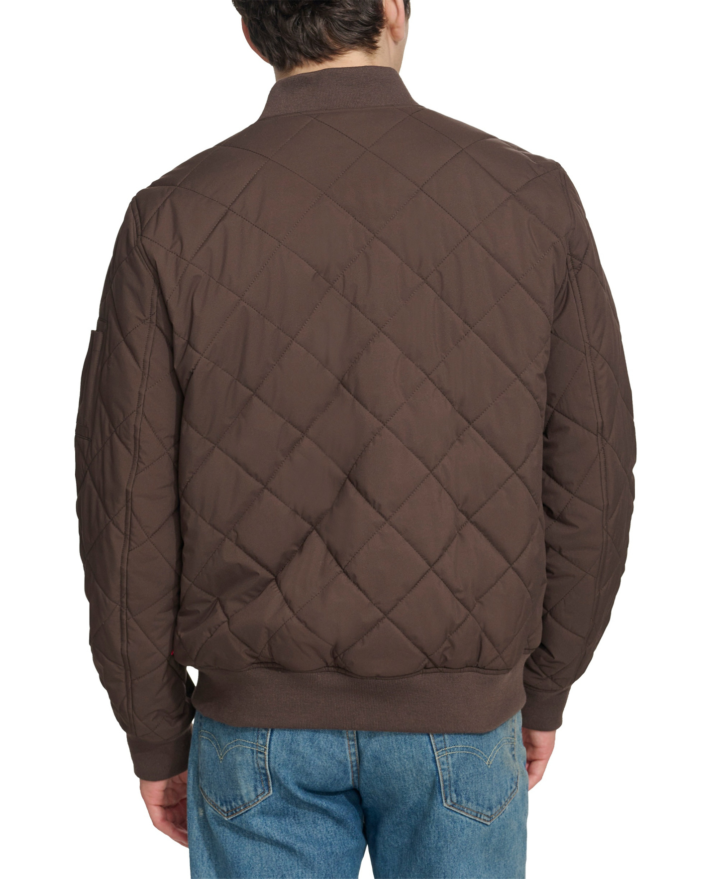 Levi's Men's Quilted Fashion Bomber Jacket - Chocolate Brown
