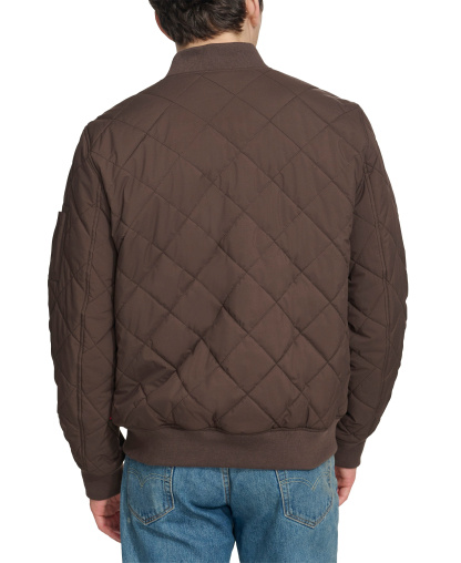 Levi's Men's Quilted Fashion Bomber Jacket - Chocolate Brown