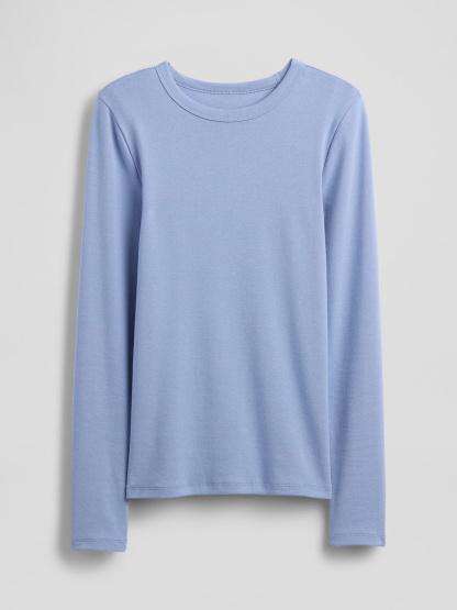 Modern Crewneck T-Shirt - Blue suede