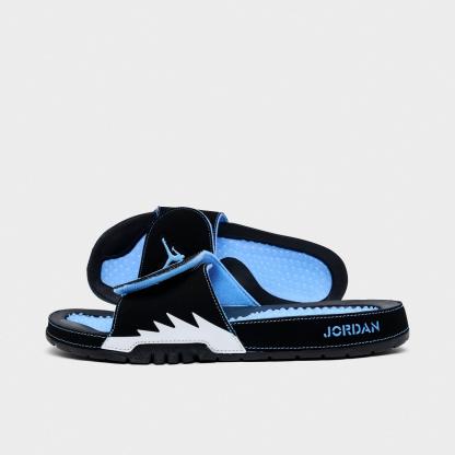 Men's Jordan Hydro V Retro Slide Sandals - Black/White/University Blue - view 1