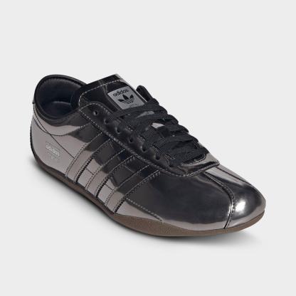 Women's adidas Originals Tokyo Casual Shoes - Part 1 - Core Black/Core Black/Silver Metallic - Both shoes facing left