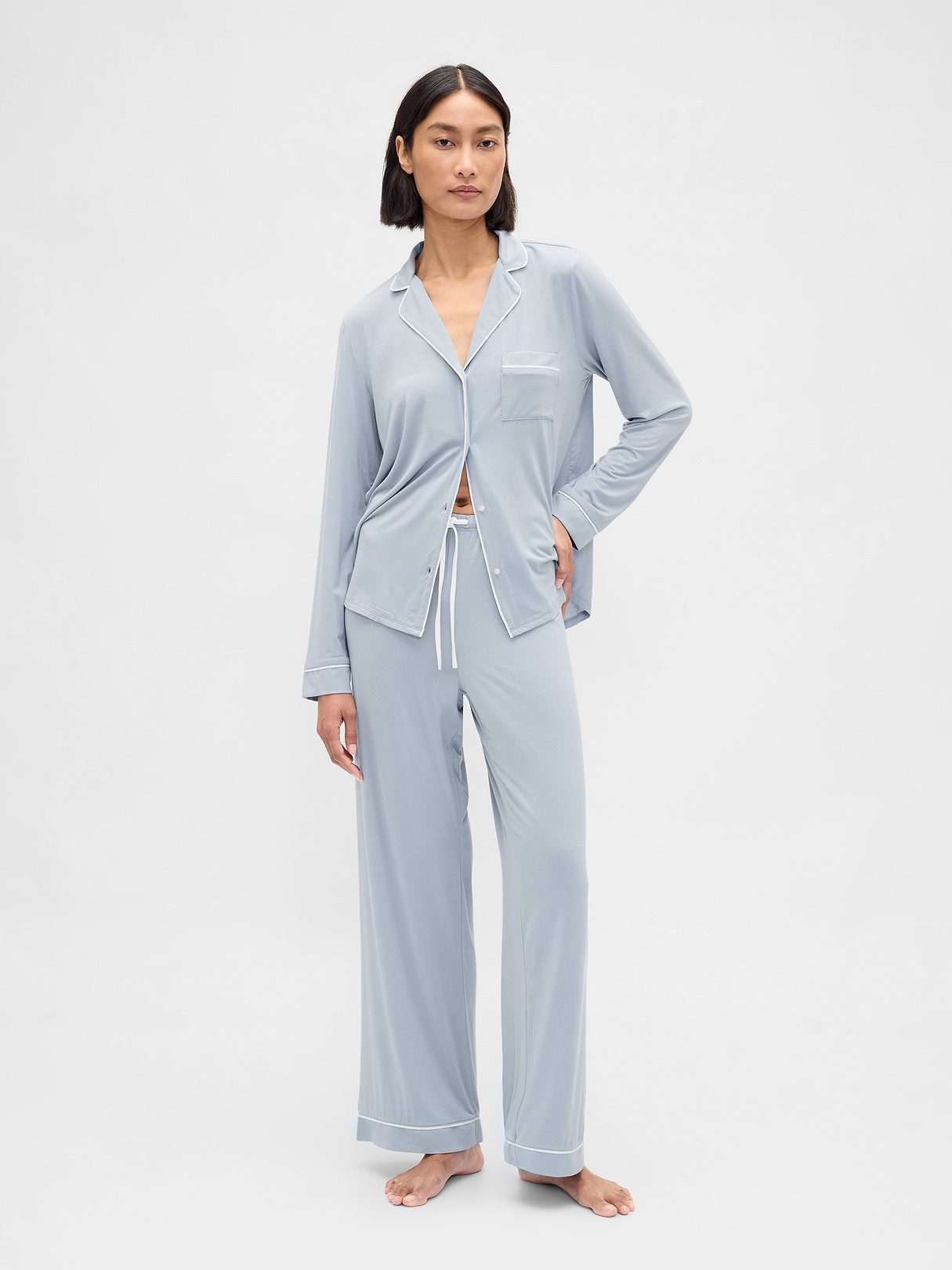 SoftMade Modal PJ Pants - New england blue sky
