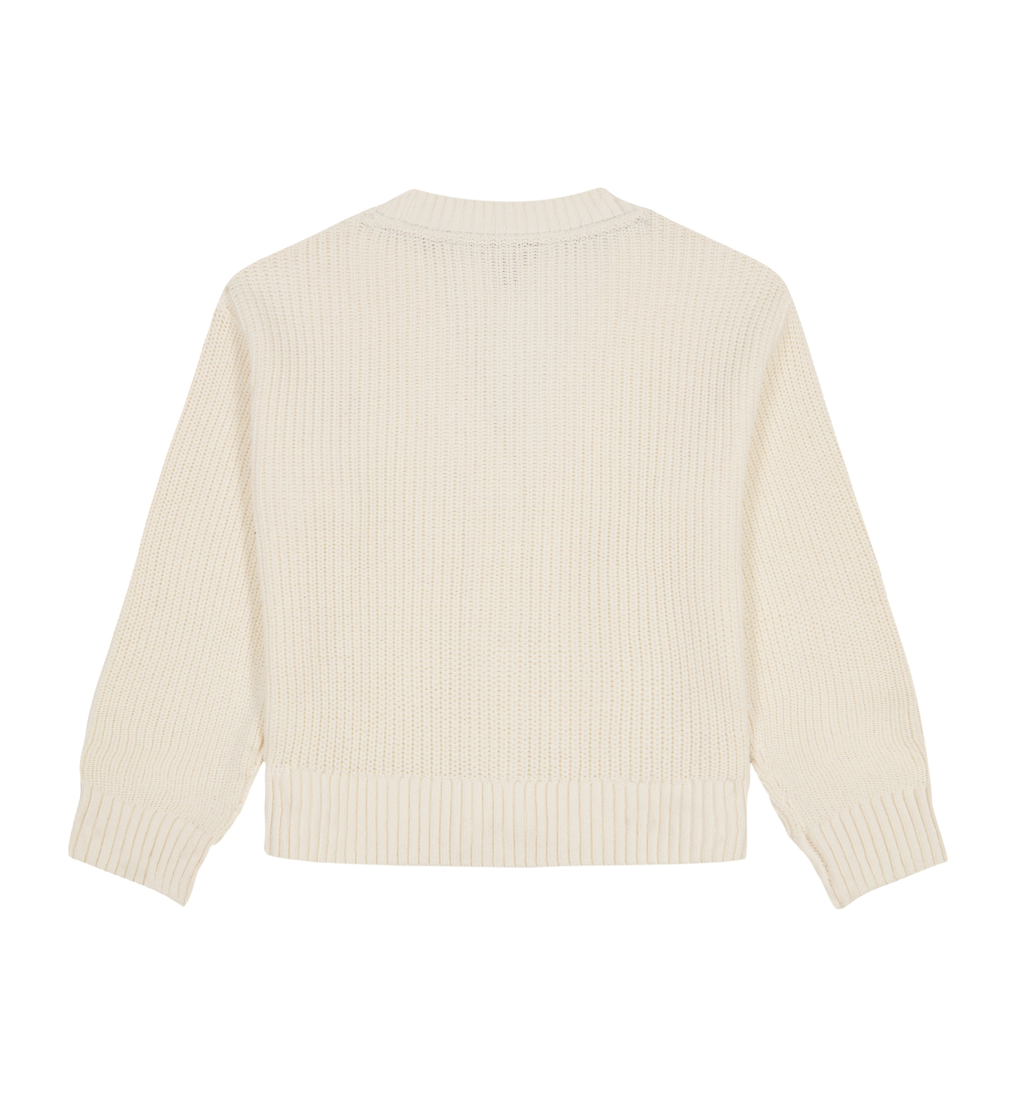 Tommy Hilfiger Girls' 7-16 Shaker Rib Cardigan Sweater - Natural