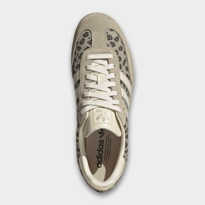 Men's adidas Originals Samba OG Casual Shoes - Part 2 - Khaki/Cream White/Sand Strata - Top view