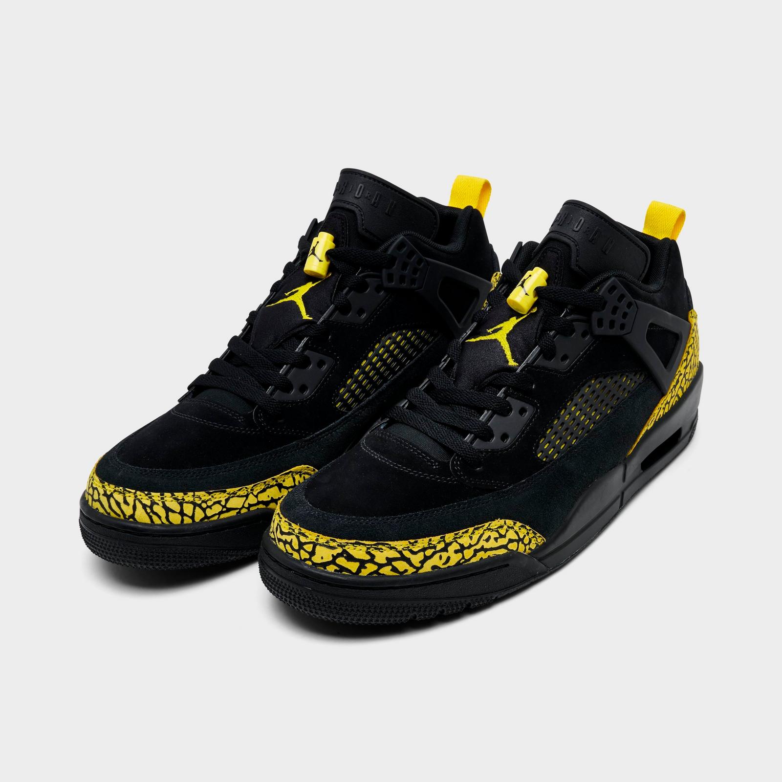 Men's Jordan Spizike Low Casual Shoes - Black/Speed Yellow/Speed Yellow/Black - view 2