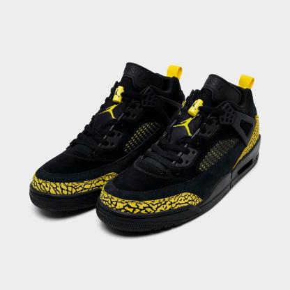 Men's Jordan Spizike Low Casual Shoes - Black/Speed Yellow/Speed Yellow/Black - view 2