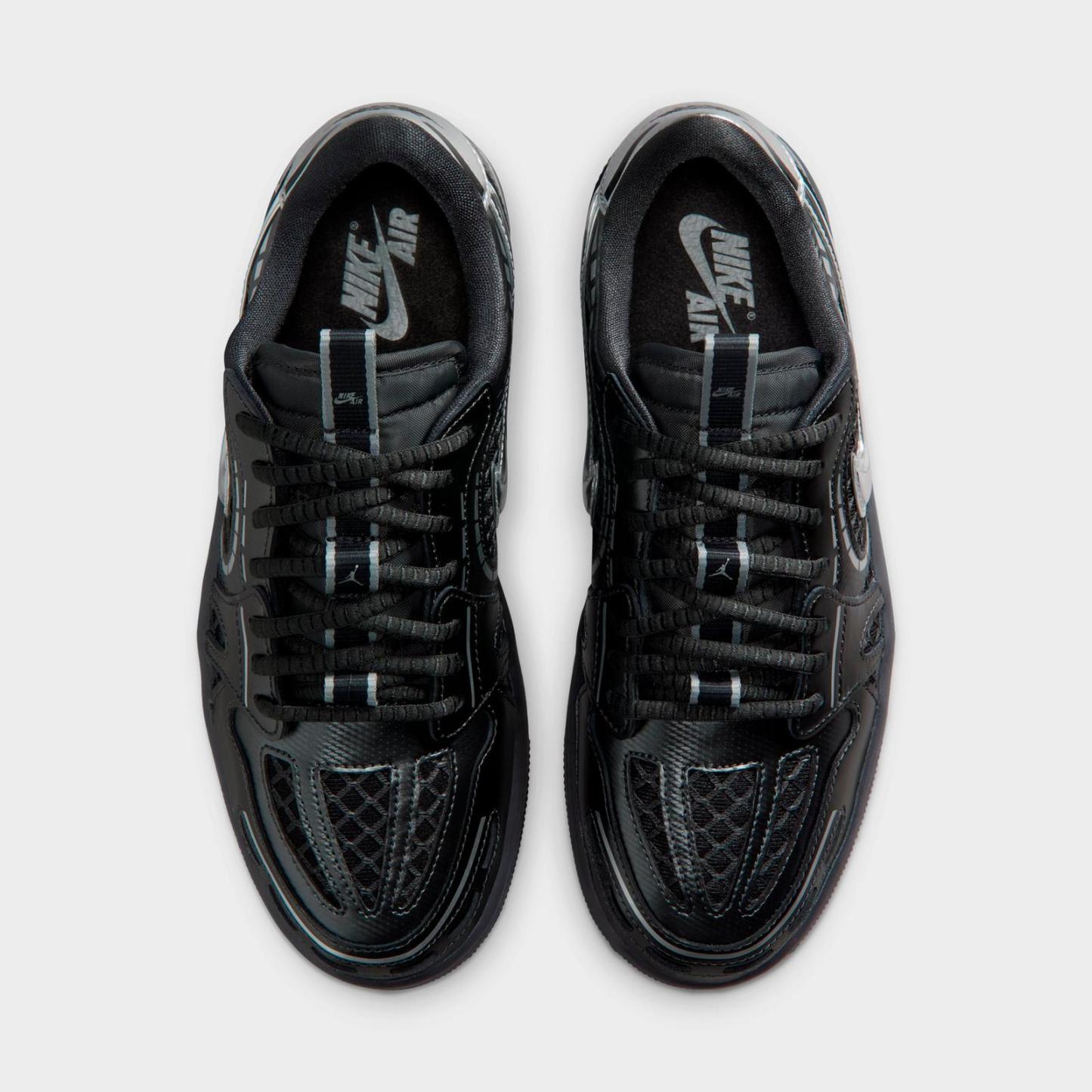 Women's Air Jordan 1 Low Method of Make Casual Shoes - Black/White/Anthracite/Metallic Silver - view 5